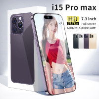 Смартфон i15 promax 7.3 дюйма,смартфоны телефоны OTC 12/512 ГБ, фиолетовый