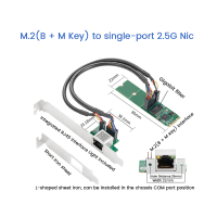 I225 2,5G 2500 Мбит/с M.2 B Ключ M ключ к PCIe 2,5 ГБ Ethernet-карта RJ45 LAN B/M ключ контроллер для ноутбука карта