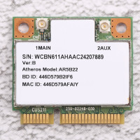 AR9462 AR5B22 WB222 Half Mini Pcie 300 Мбит/с + Bluetooth4.0 WLAN Wi-Fi беспроводная карта