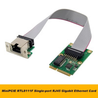 RTL8111F Mini PCIE Gigabit сетевая карта, однопортовая Ethernet LAN Карта Realtek 8111F, сетевая карта промышленного контроля