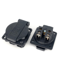 Немецкая Водонепроницаемая промышленная розетка переменного тока, немецкая промышленная фоторозетка с водонепроницаемой крышкой