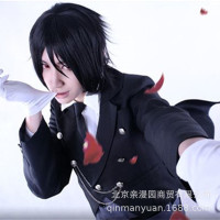 【亲漫园】黑执事塞巴斯蒂安燕尾服万圣节动漫漫展表演cosplay服