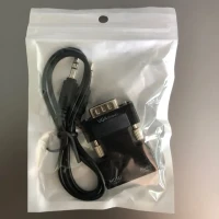 HDTV-совместимый преобразователь VGA с аудиокабелем 3,5 мм для PS4, ПК, ноутбука, телевизора, монитора, проектора HD 1080P, переходник мама-VGA папа