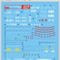 Для MG 1/100 FA-78-1 Full Armor FA D.L модель Master водная горка предупредительПредупреждение ждающая деталь наклейка UC15 RX 78 DL DaLin
