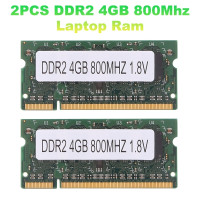 2 шт. DDR2 4 ГБ 800 МГц ОЗУ для ноутбука PC2 6400 2RX8 200 Контактов SODIMM для Intel AMD память для ноутбука