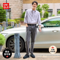 Uniqlo 男裝女裝 牛津紡襯衫外套男士長袖正裝商務休閒襯衫460978