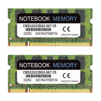 Память 4GB Kit (2X 2GB модули) PC2-5300 667Mhz DDR2 2GB 240PIN память, небуферизованные модули памяти ноутбука