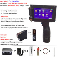 25,4 мм QR-код штрих-партии Переменная дата переменное количество Логотип Этикетка даты истечения срока годности портативный ручной струйный ручной термопринтер