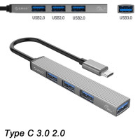 USB-концентратор с 4 портами USB 3,0 2,0, разветвитель с несколькими USB-портами, аксессуары для компьютеров Macbook Pro