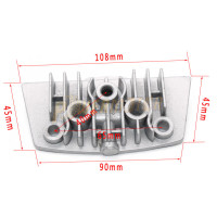 Крышка цилиндра двигателя, горизонтальный адаптер для радиатора двигателя мотоцикла, 50 куб. См, 70 куб. См, 90 куб. См, 110 куб. См