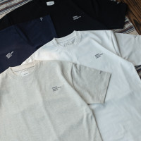 UNDIHARE 23SS日系休閒印花LOGO圓領重磅純色短袖寬鬆T恤純棉打底