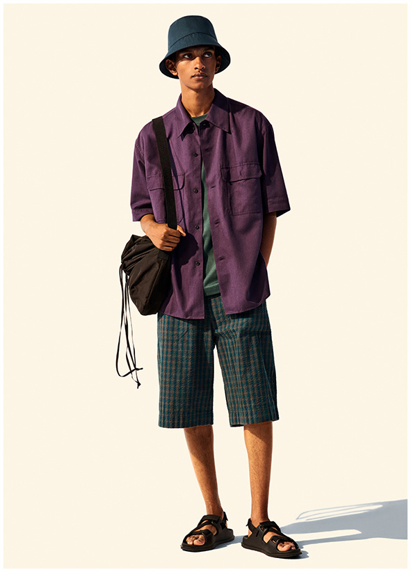 优衣库 【UNIQLO U系列23春夏新品】男装 宽松松紧短裤 459297