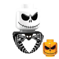 Экшн-фигурка клоуна из серии ужасов на Хэллоуин, зомби, вампира, строительные блоки, модель призрака, фигурки, голова, игрушки для детей, подарок