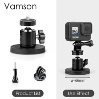 Неодимовые магниты Vamson для GoPro Hero 12, 11, 10, 9, для GoPro Insta360, магнитное крепление с резьбой 1/4, аксессуары-гвоздики