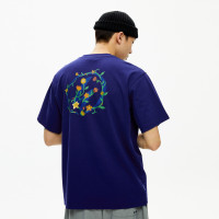 WASSUP藤蔓logo印花短袖T恤男女2023春夏新款百搭純棉上衣情侶潮