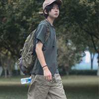 Nobodyknows 夏季日系簡約基礎多色純棉純色中性圓領T恤打底短袖