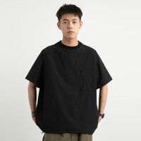 Vavues戶外山系速乾隱藏口袋短袖日系休閒機能圓領短袖T恤