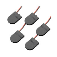 Лидер продаж, 1/2/5 шт., CR2032, держатель для кнопочного гнезда аккумуляторной батареи, зеркальная крышка с переключателем ВКЛ-ВЫКЛ, контейнер для хранения аккумулятора 3 в