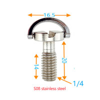 1/4 дюймовый D-образный крепежный винт для камеры БЫСТРОРАЗЪЕМНАЯ пластина адаптер Винт для штатива монопода шариковая головка Dslr Фотография фиксированный