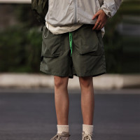 Nobodyknows日系多色基礎立體口袋速乾短褲夏季輕薄透氣休閒運動