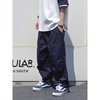 Sigbreak日系機能Solotex抗皺杜邦三防廓形工裝寬鬆腰帶休閒褲男