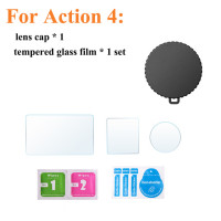 Для DJI Action 4 Крышка объектива HD закаленное стекло DJI Action4 защита экрана Передняя Задняя пленка крышка для DJI Osmo Action 4 аксессуары