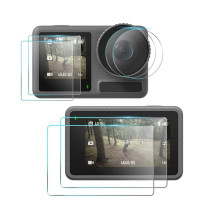 Для DJI Osmo Action 3 4 закаленное стекло Передняя Задняя Защита для экрана Защитная пленка для объектива для DJI Action3 Action4 аксессуары