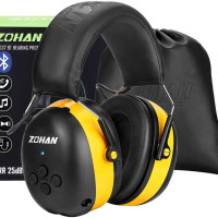 Защита слуха ZOHAN, наушники Bluetooth 5,0, безопасное шумоподавление, 25 дБ, защита NRR для подкручивания музыки