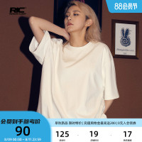 RickyisClownRiC小醜撕裂笑臉重磅短袖t恤男寬鬆休閒情侶裝潮牌