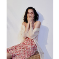 重磅真丝法式碎花吊带裙 桑蚕丝连衣裙 高端小红裙女装长裙子夏季