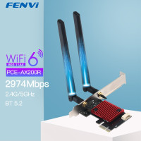 3000 Мбит/с Wi-Fi 6 Intel AX200 PCIE беспроводной адаптер Bluetooth 5,2 сетевая Wi-Fi карта двухдиапазонный 2,4G/5 ГГц 802.11AX для ПК Win 10 11