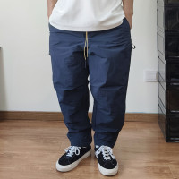 23SS夏季山系機能速乾輕薄 拉鍊袋工裝褲男寬鬆錐形褲子男cityboy