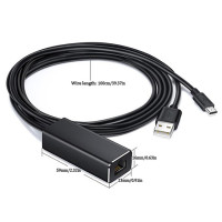 Адаптер сетевой Ethernet с Micro USB на RJ45, 100 Мбит/с, 100 м