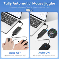 Полностью автоматическая мышь jigler 100%, совершенно недетектируемая USB мышь Mover С HD экраном, обратный отсчет, регулируемый и 3 тропы