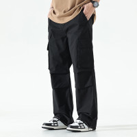 GTRG新款日系潮牌工裝休閒褲百搭純棉多口袋oversize寬鬆闊腿褲