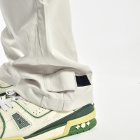 OG96夏季薄款尼龍魔術貼飄帶休閒褲機能防水面料梭織運動褲vibe風