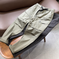 特+線……機能彈力立體剪裁男夏薄款排汗機能工裝男小直筒休閒褲