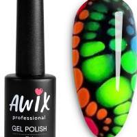 Awix, Гель лак Color Spots, 10 мл Основа для растекания, акварельный эффект, прозрачный гель-лак для узоров