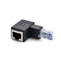 Вверх вниз левый правый угол Ethernet адаптер 90 градусов и 270 градусов RJ45 8P8C Ethernet Женский до 8P8C Мужской адаптер