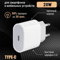 Адаптер для зарядки type-c блок питания для iphone