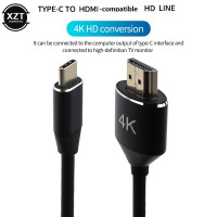 USB C HDMI-совместимый кабель 4K Type C к HDMI-совместимый кабель Thunderbolt 3 адаптер для Huawei MacBook Pro Air ipad usb c кабель