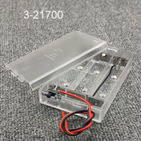 Держатель для батарей 18650/21700, коробка для батарей с 3 слотами, серия батарей, соединение с переключателем 3*18650/21700, без сварки, «сделай сам»