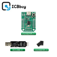 Макетная плата CH32V003 EVT CH32V003F4P6 MCU QingKe RISC-V2A 1-проводная система SDI, основная частота 48 МГц WCH