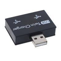 Мини usb-хаб 2 Порты и разъёмы Зарядное устройство Hub адаптер Лидер продаж Новые Модные USB разветвитель для телефона планшетного компьютера