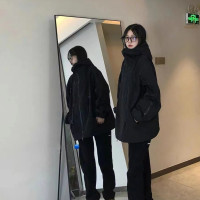 美式復古衝鋒衣外套女春秋季2023新款小個子高級感爬山登山棒球服