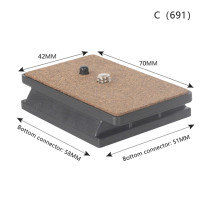 Пластина для камеры быстросъемная пластина Универсальный штатив фотоадаптер для штатива 998 691 SLR камера