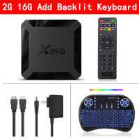 Приставка Смарт-ТВ X96Q, Android 10, 2 + 16 ГБ, Wi-Fi