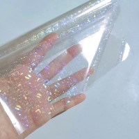 Размер A3, голографическая простая Прозрачная Фольга для горячего тиснения, пленка на бумаге или пластике, 32 см X 120 м/партия, «сделай сам», стандартная коробка