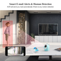 Techage 3,0 мегапикселя Wi-Fi IP-камера Беспроводная камера для домашних животных Внутренняя радионяня 1926P CCTV Двусторонняя аудиозапись Видеонаблюдение