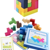Головоломка тетрис 3D кубик 2 в1 танграм